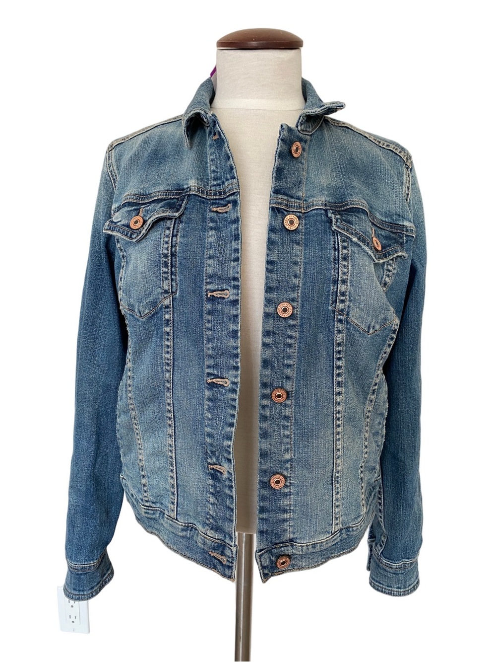Silver Jeans Womens Denim Jacket Sz L